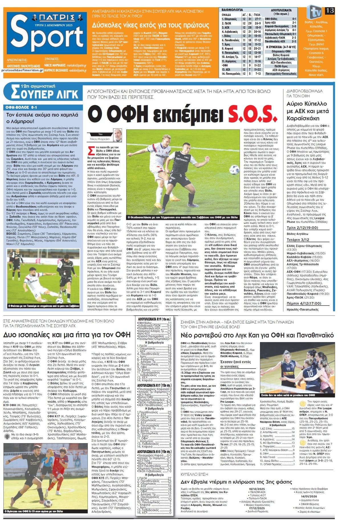 Πατρίς Σπορ-02122025