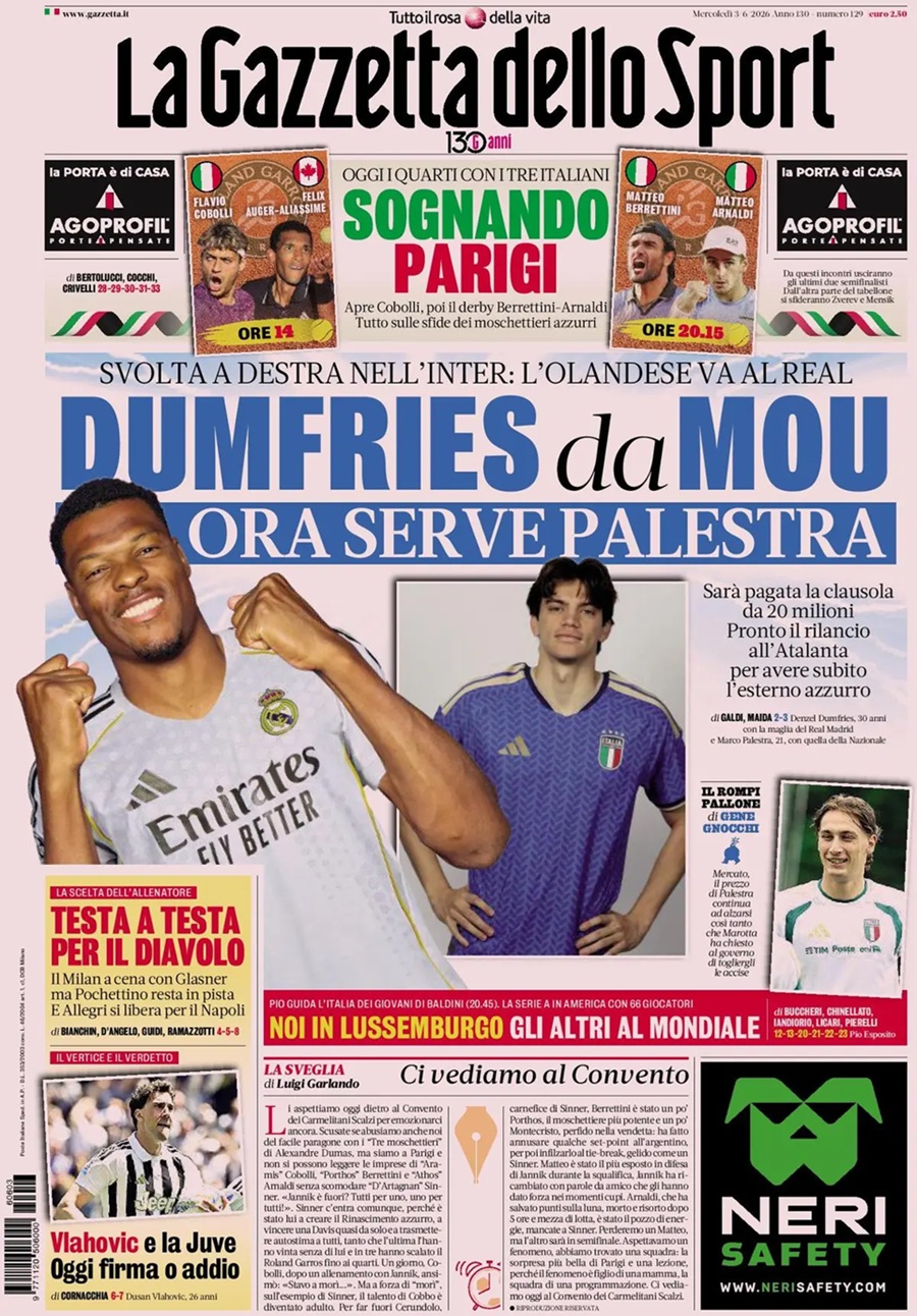 GAZZETTA DELLO SPORT-03062026