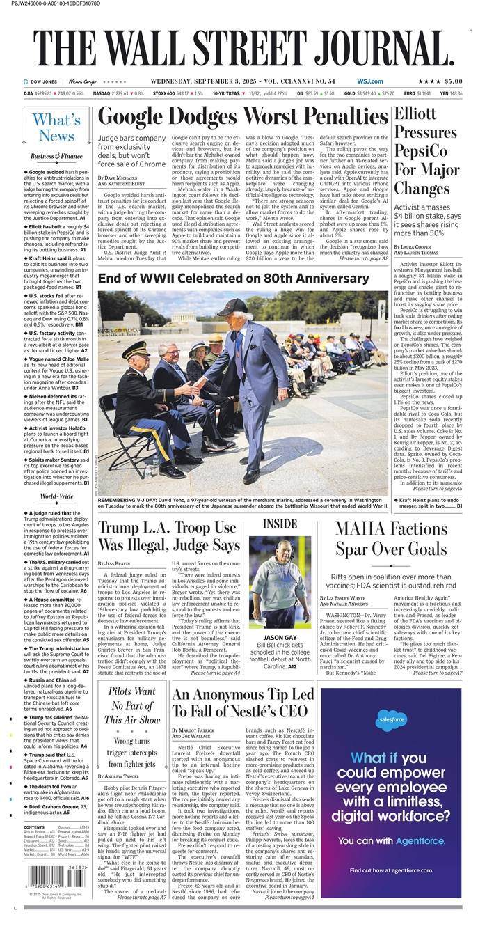 The Wall Street Journal-03092025