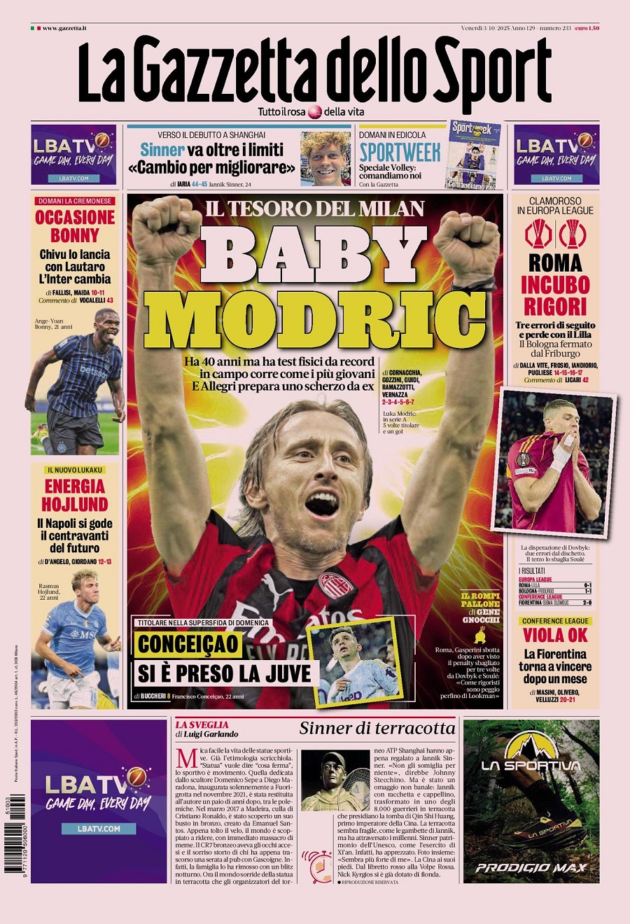 GAZZETTA DELLO SPORT-03102025