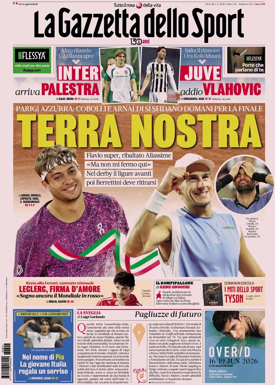 GAZZETTA DELLO SPORT-04062026