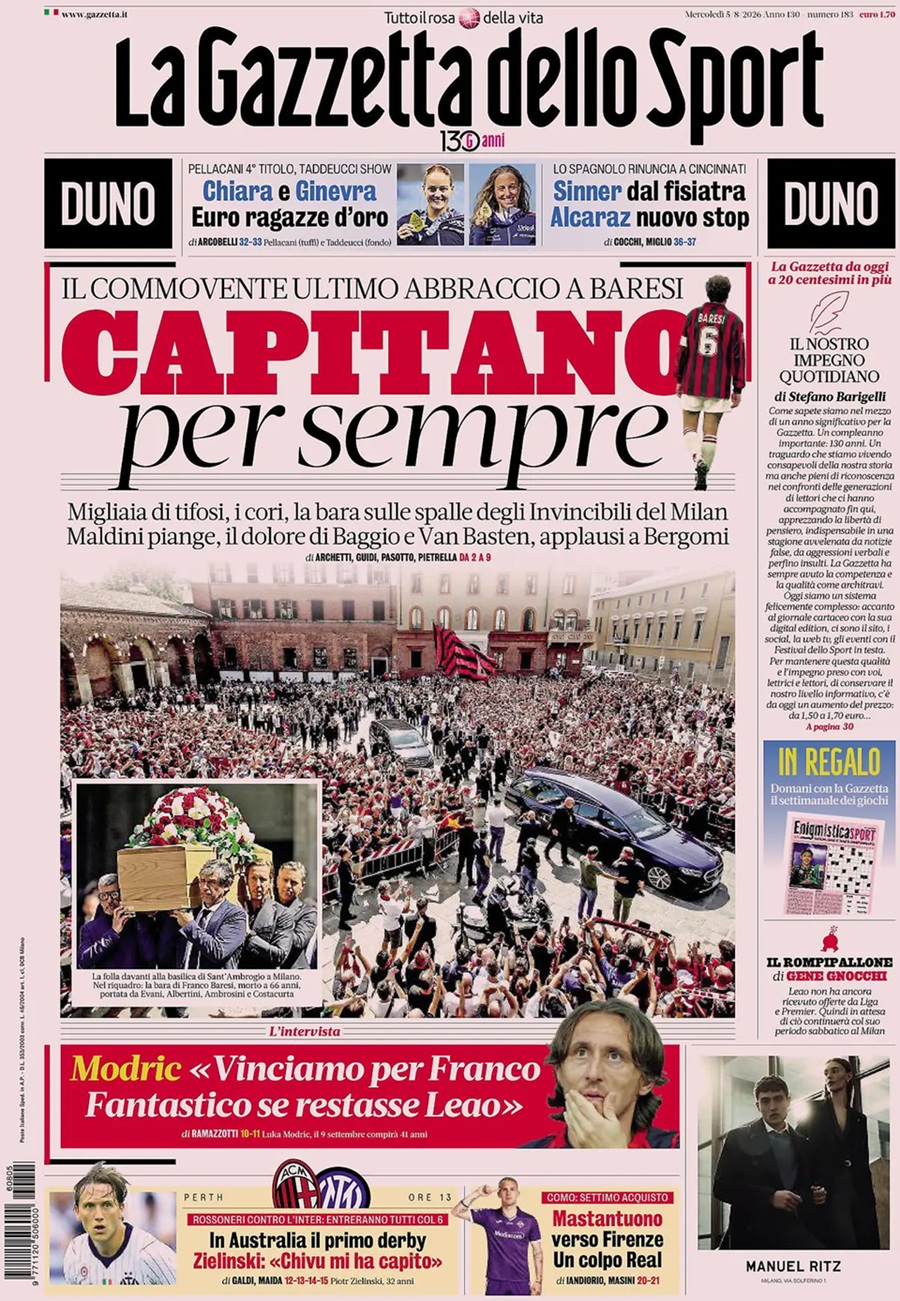 GAZZETTA DELLO SPORT-05082026