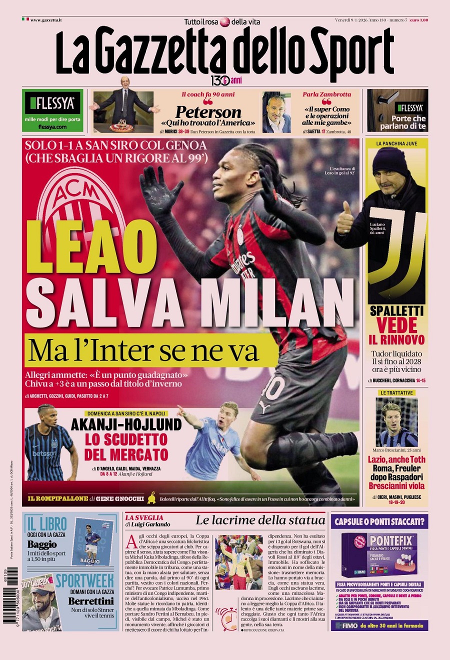 GAZZETTA DELLO SPORT-09012026