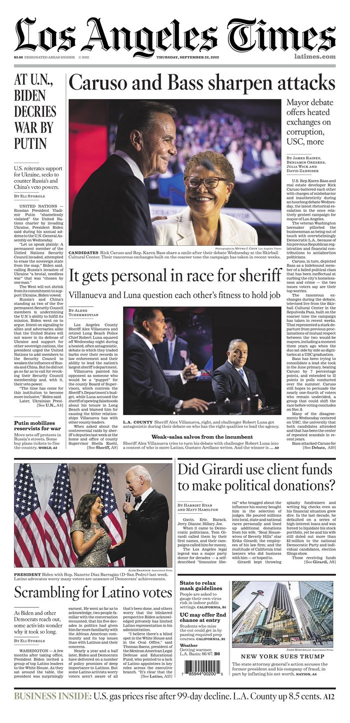 Los Angeles Times-22092022