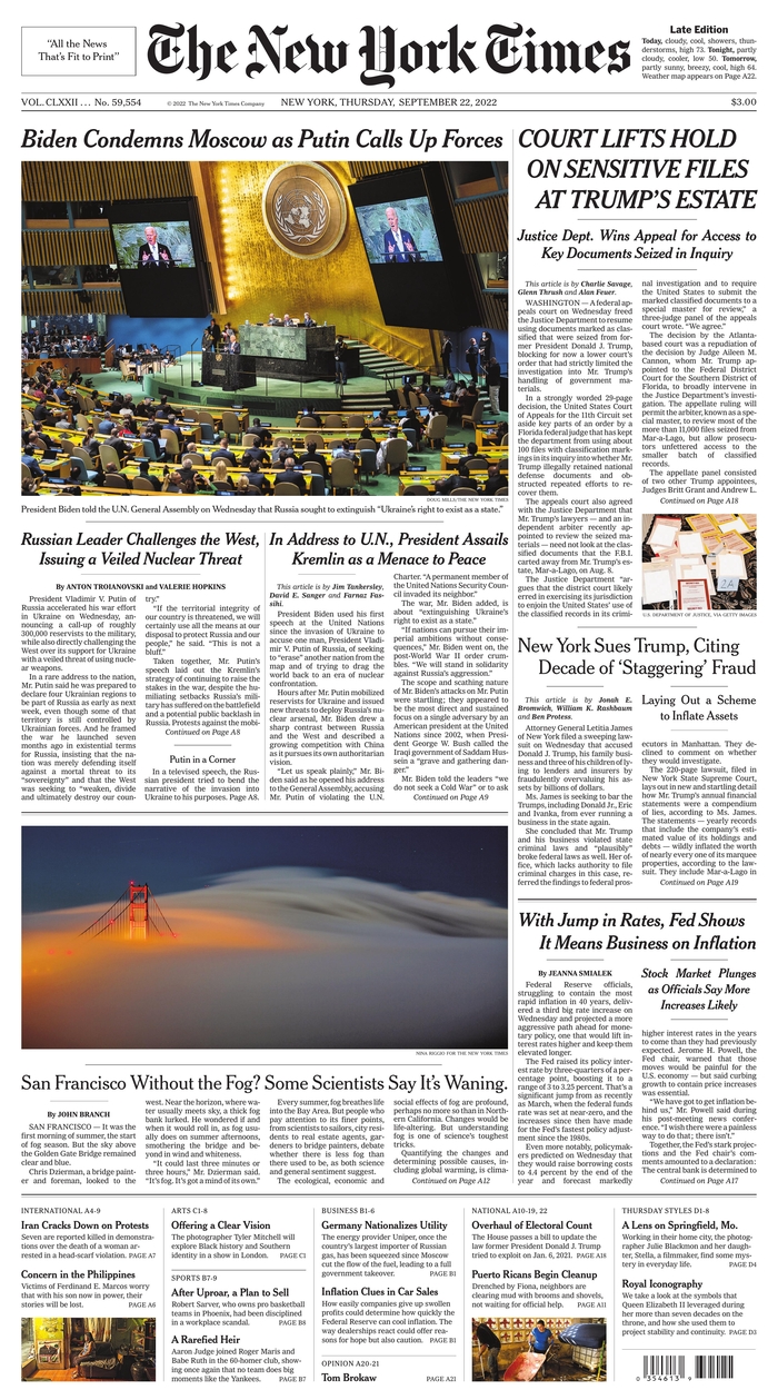 The New York Times-22092022