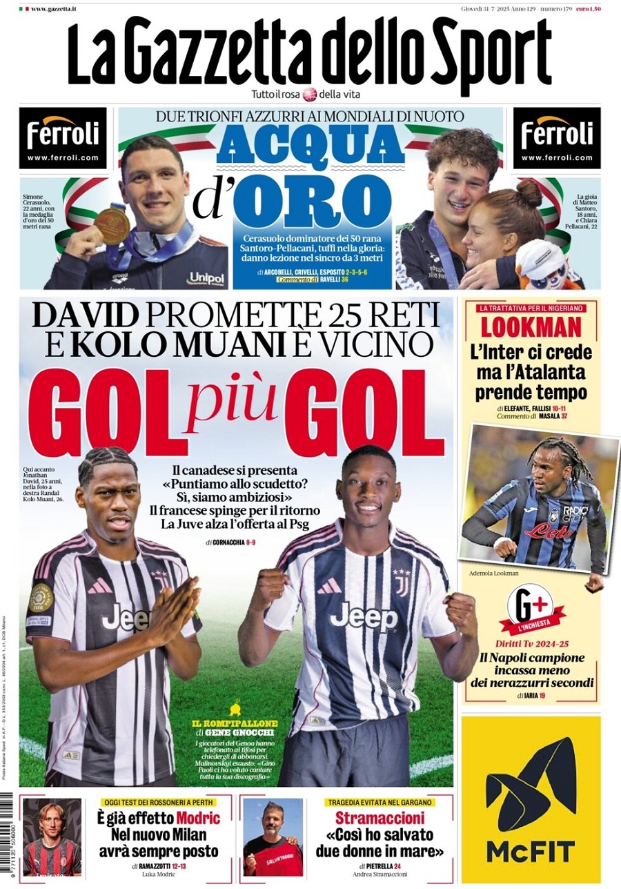 GAZZETTA DELLO SPORT-31072025