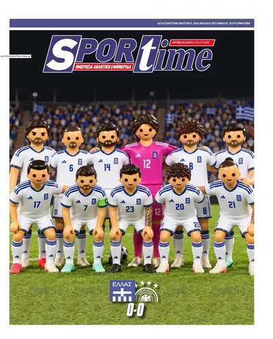 Πρωτοσέλιδο Sportime - Τρίτη, 6 Οκτωβρίου 2026