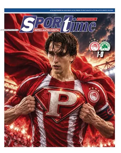 Πρωτοσέλιδο Sportime - Τρίτη, 13 Οκτωβρίου 2026