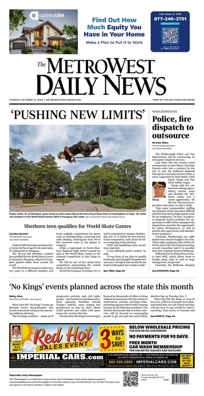 Metro West Daily News